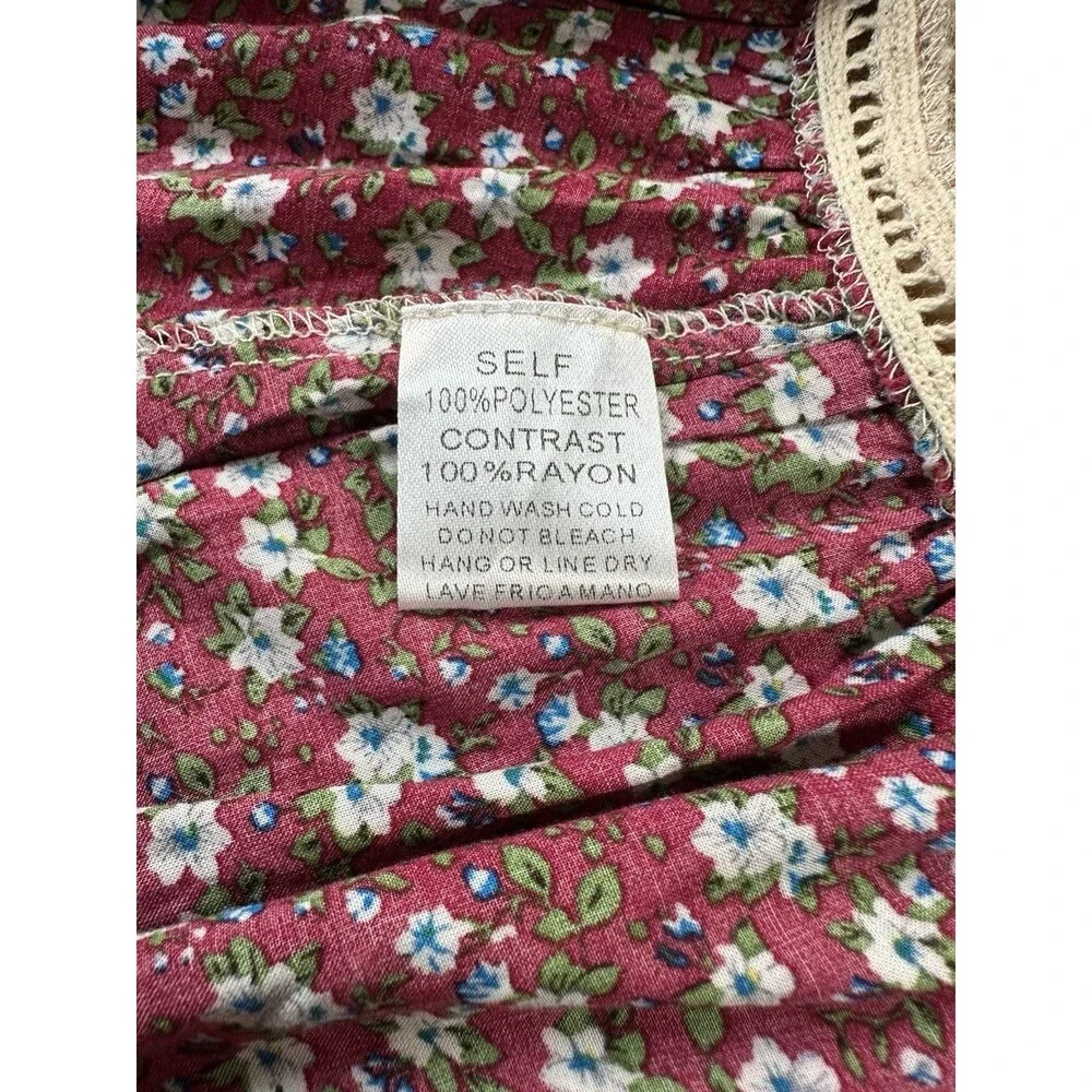 Boho Open Floral Panels Vest Women S Mixed Fabric Festival Fairy Forest Indie
